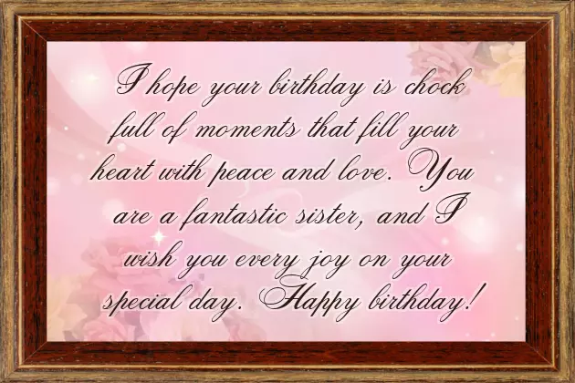 Birthday Wishes Like A Sister
