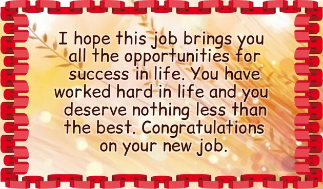 Good Wishes For New Assignment