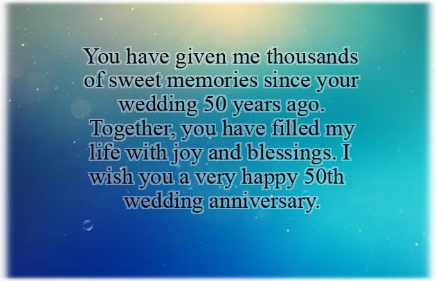 Golden Jubilee Wedding Anniversary Wishes For Parents Golden Jubilee Wedding Anniversary Wishes For Parents