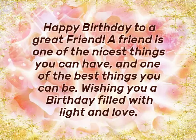 Birthday Wishes To My Friend