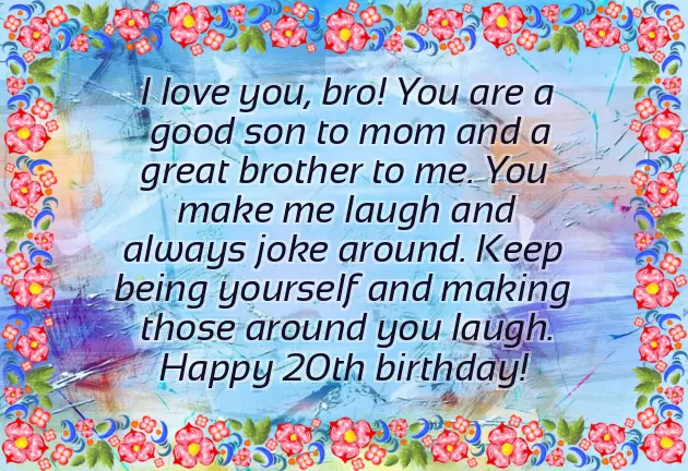 20Th Birthday Wishes For Sister