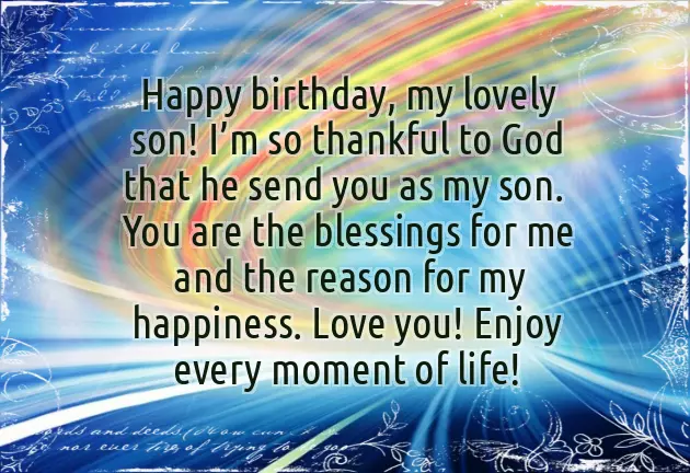 Birthday Wishes Mom To Son