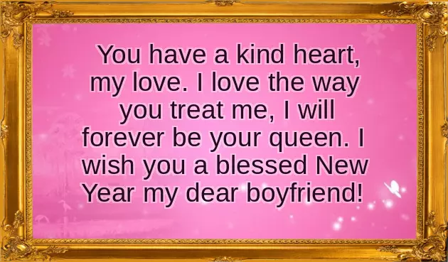 New Year Wishes For My Boyfriend