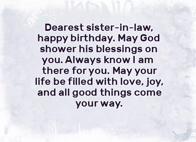 Sister Birthday Line