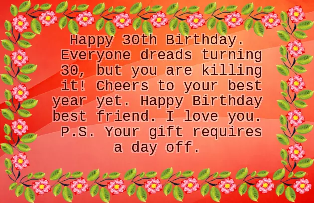 Birthday 30Th Wishes Birthday 30Th Wishes