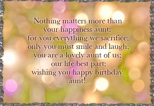 Birthday Sms For Aunty Birthday Sms For Aunty