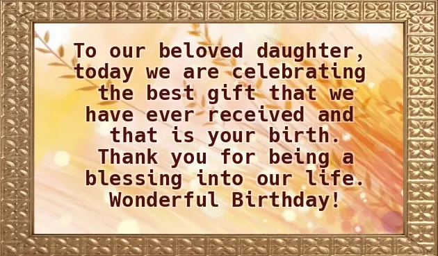 Happy Birthday Message To My Daughter Happy Birthday Message To My Daughter