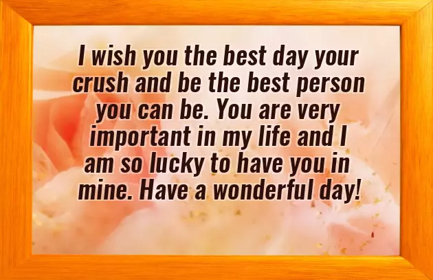 Good Morning Message For My Crush