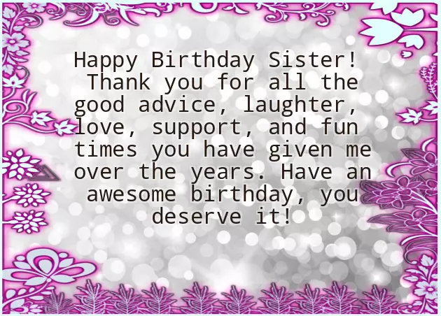 Cute Quotes For Sister Birthday