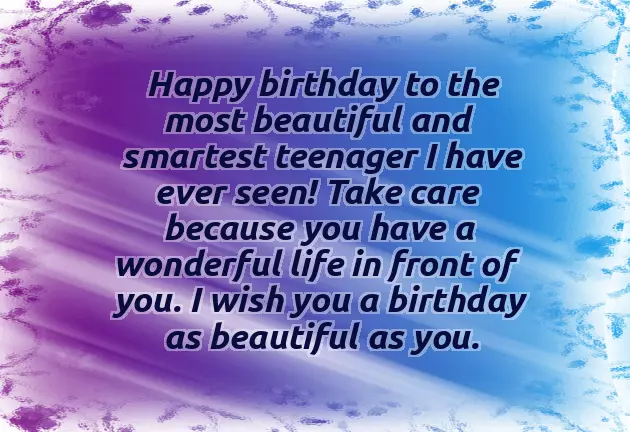 Birthday Wish For Teenage Girl