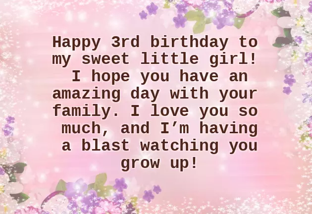 Happy 3 Birthday Girl