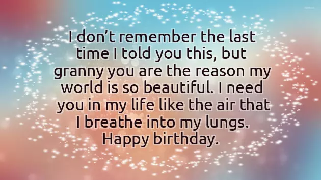 Birthday Wishes For Your Grandmother
