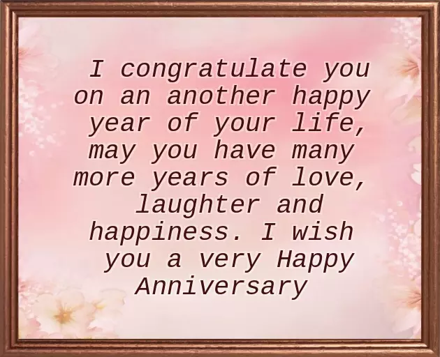 Nice Wedding Anniversary Wishes