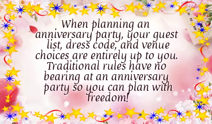 Anniversary Party Ideas
