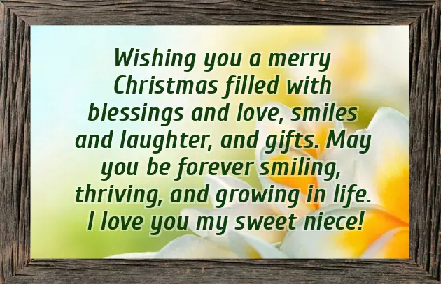 Christmas Greetings For Niece Christmas Greetings For Niece