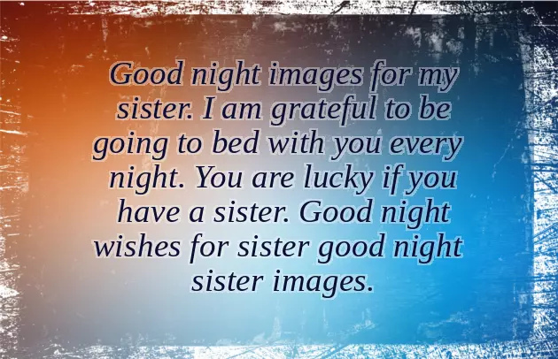 Good Night Flower For Sister