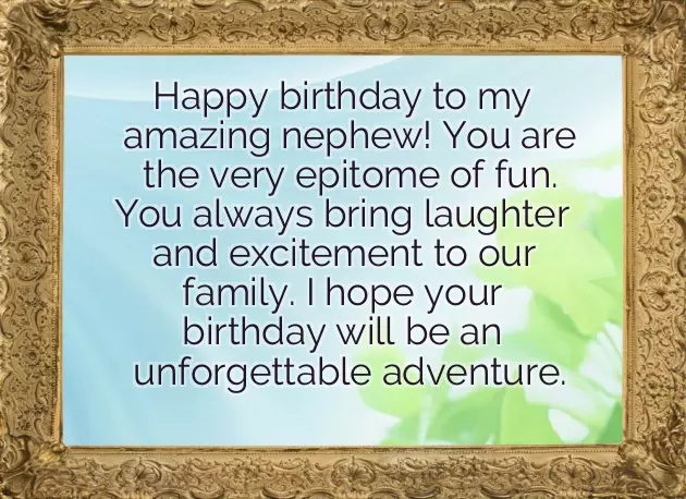 Birthday Wishes For 16 Year Old Nephew