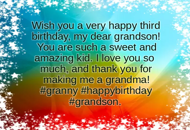 Happy 3Rd Birthday Wishes