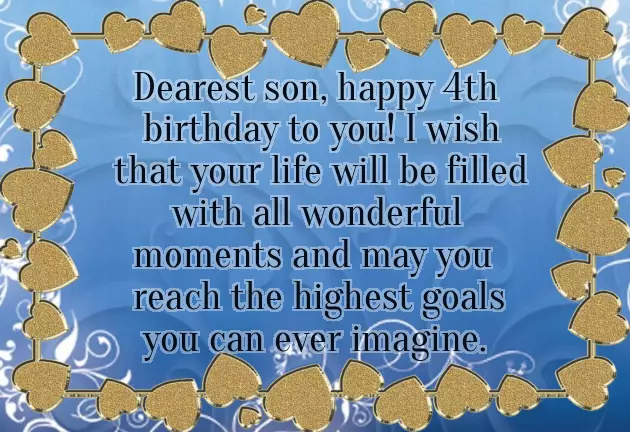 4Th Birthday Quotes For Son