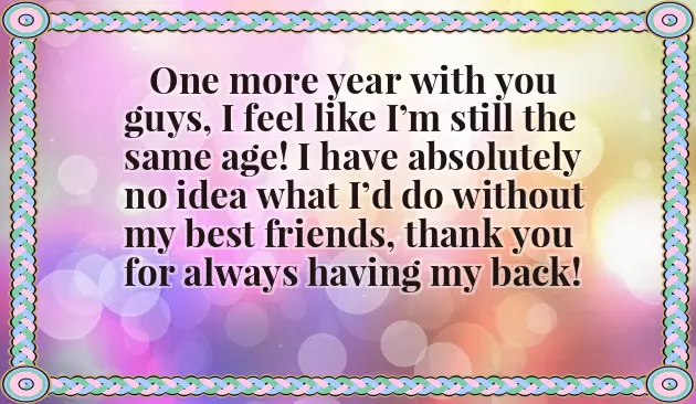 Thank You Message To Friends For Attending Birthday Party