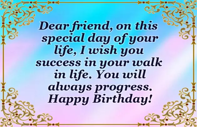 Birthday Wishes For Male Friend From Female Friend