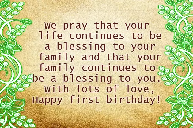 1St Birthday Wishes For Son