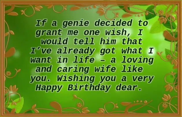 My Wife Birthday Wishes