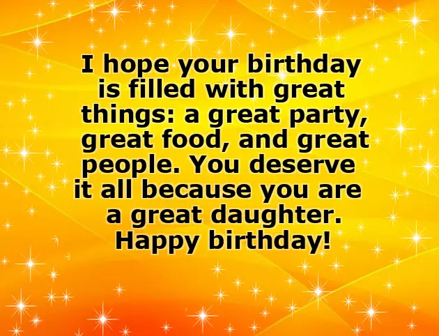 Words For Birthday Daughter
