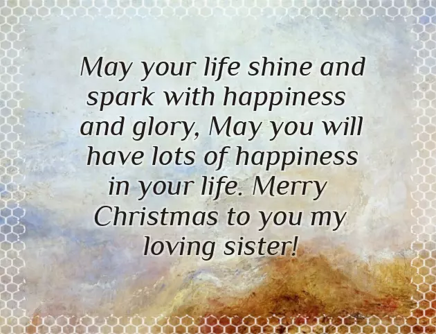 Christmas Message To A Sister Christmas Message To A Sister