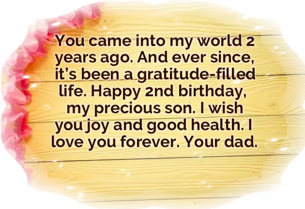 Birthday Wishes For 2 Year Old Son From Mom
