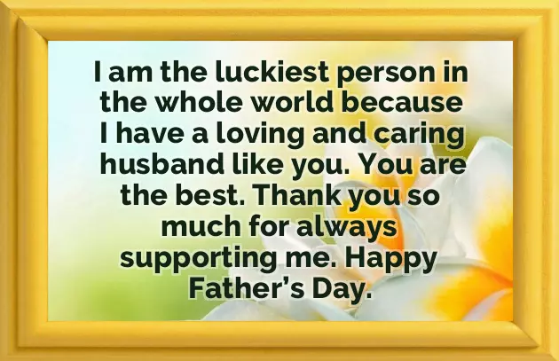 Fathers Day Greetings To Husband
