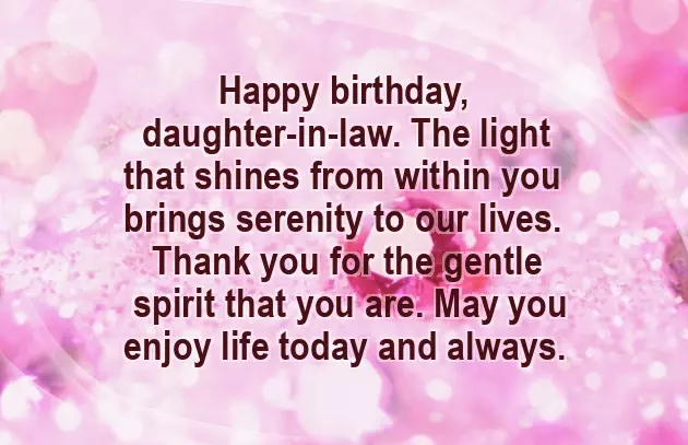 Daughter In Law Birthday Daughter In Law Birthday