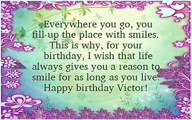 Happy Birthday Victor Happy Birthday Victor