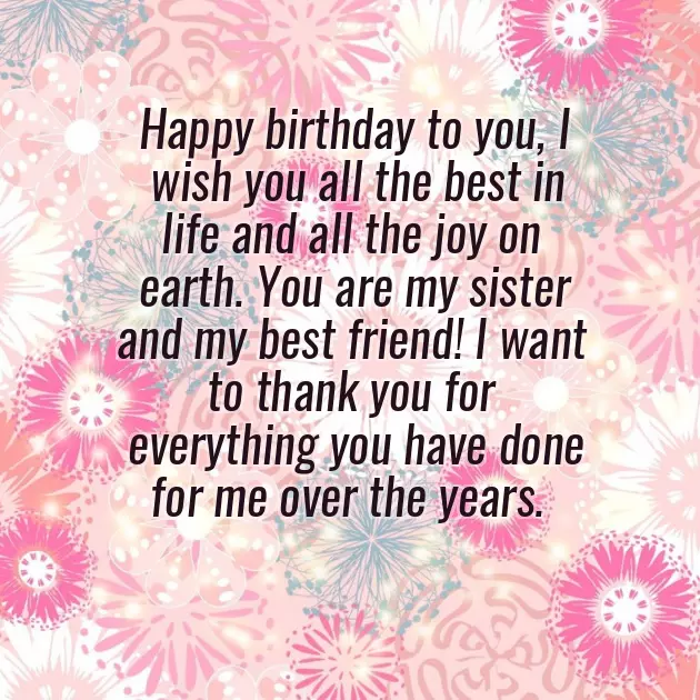 Sweet Birthday Wishes For A Sister Sweet Birthday Wishes For A Sister