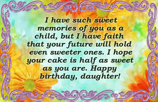 Birthday Wishes For Sweet Daughter Birthday Wishes For Sweet Daughter