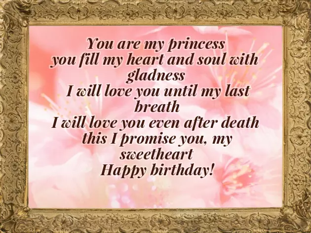 Sweet Birthday Wish For Wife