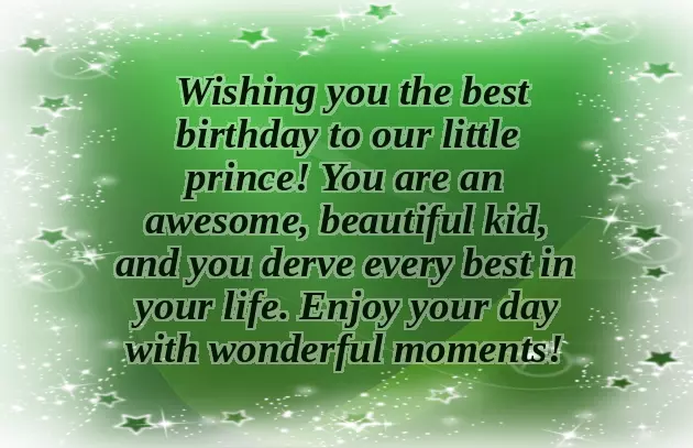 Happy Birthday Dear Baby Boy