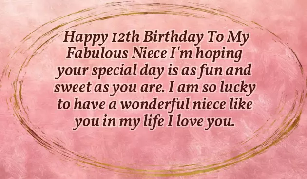 Happy 12 Birthday To My Niece