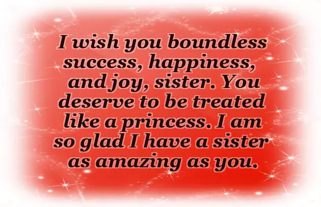 Sister Love Birthday Wishes