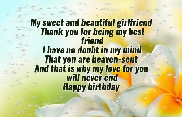 A Birthday Wish For My Girlfriend A Birthday Wish For My Girlfriend