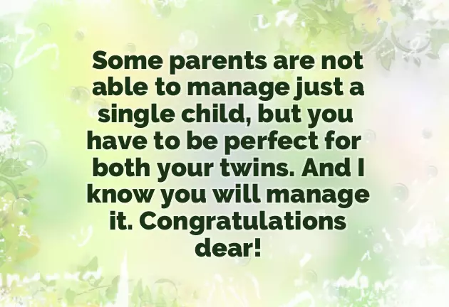 Congratulations For New Born Baby Twins