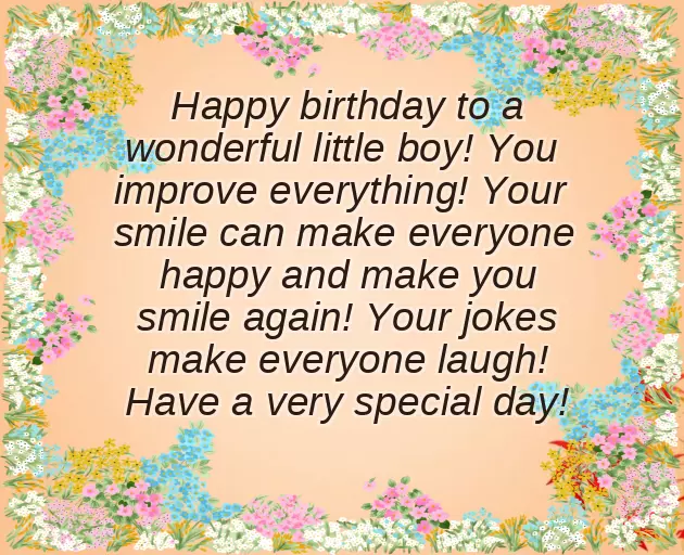 Happy Birthday Wishes For 5 Year Old Nephew