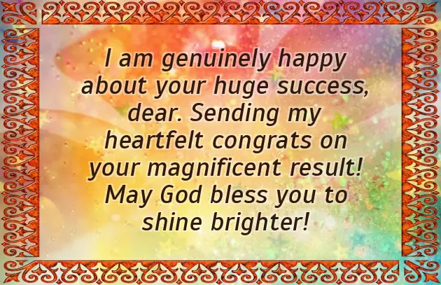 Congratulations For Good Results Congratulations For Good Results