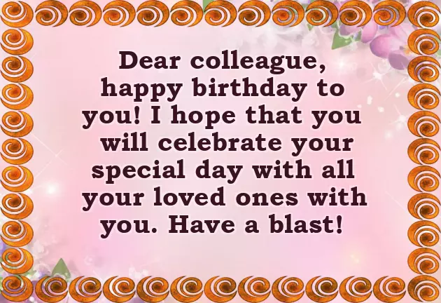 Happy Birthday Coworker