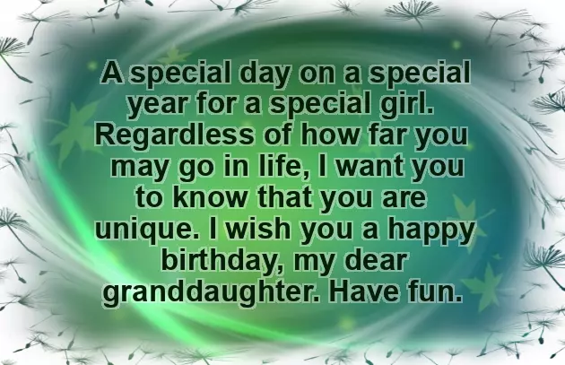 Birthday Blessings For My Granddaughter