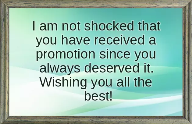 Congratulations Hubby For Promotion