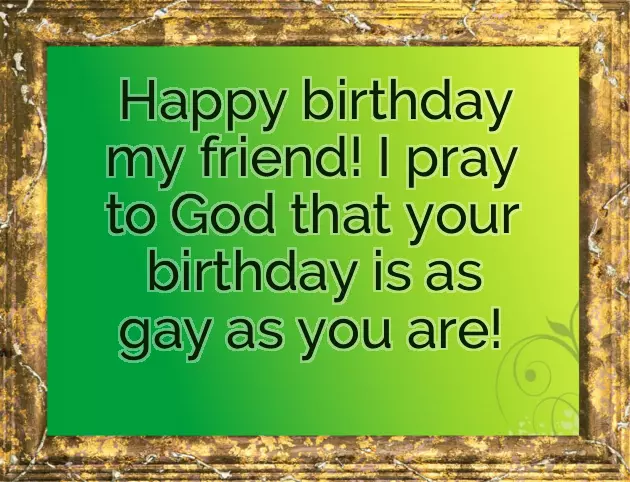 Gay Bday Wishes