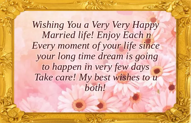 Advance Married Life Wishes