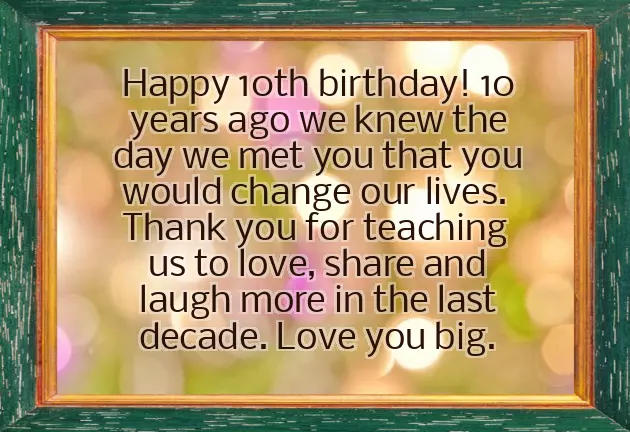 Happy 10Th Birthday Son Quotes Happy 10Th Birthday Son Quotes