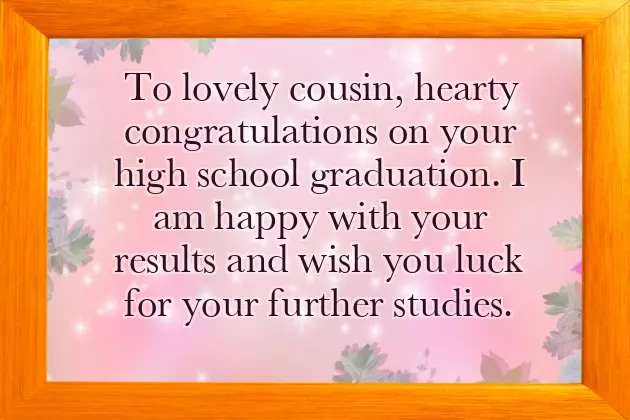 Congratulations Cousin On Your Graduation